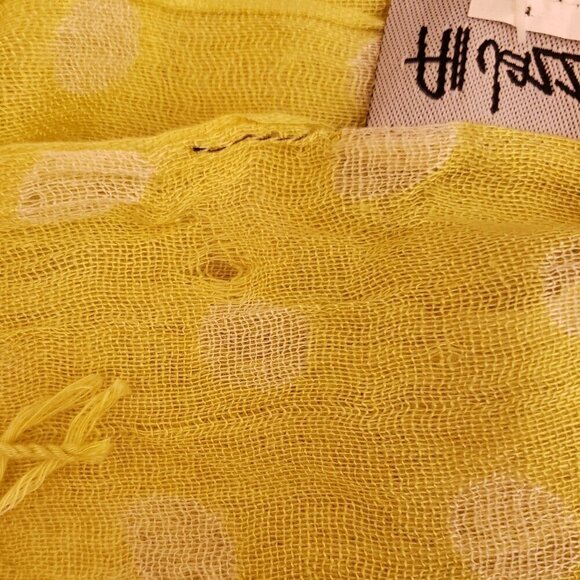 All Jazzed Up Polka Dot Lime Scarf, 24" x 66" - Picture 7 of 7